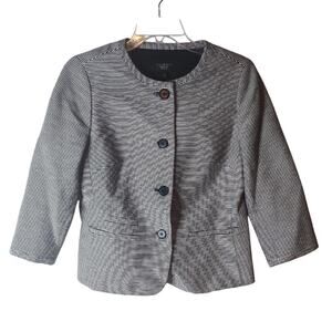 Talbots 4-Button Striped Blazer Jacket, 8P